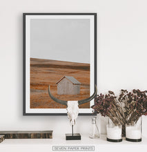 Load image into Gallery viewer, Black&amp;White Framed Photo Art Above The White Marble Shelf

