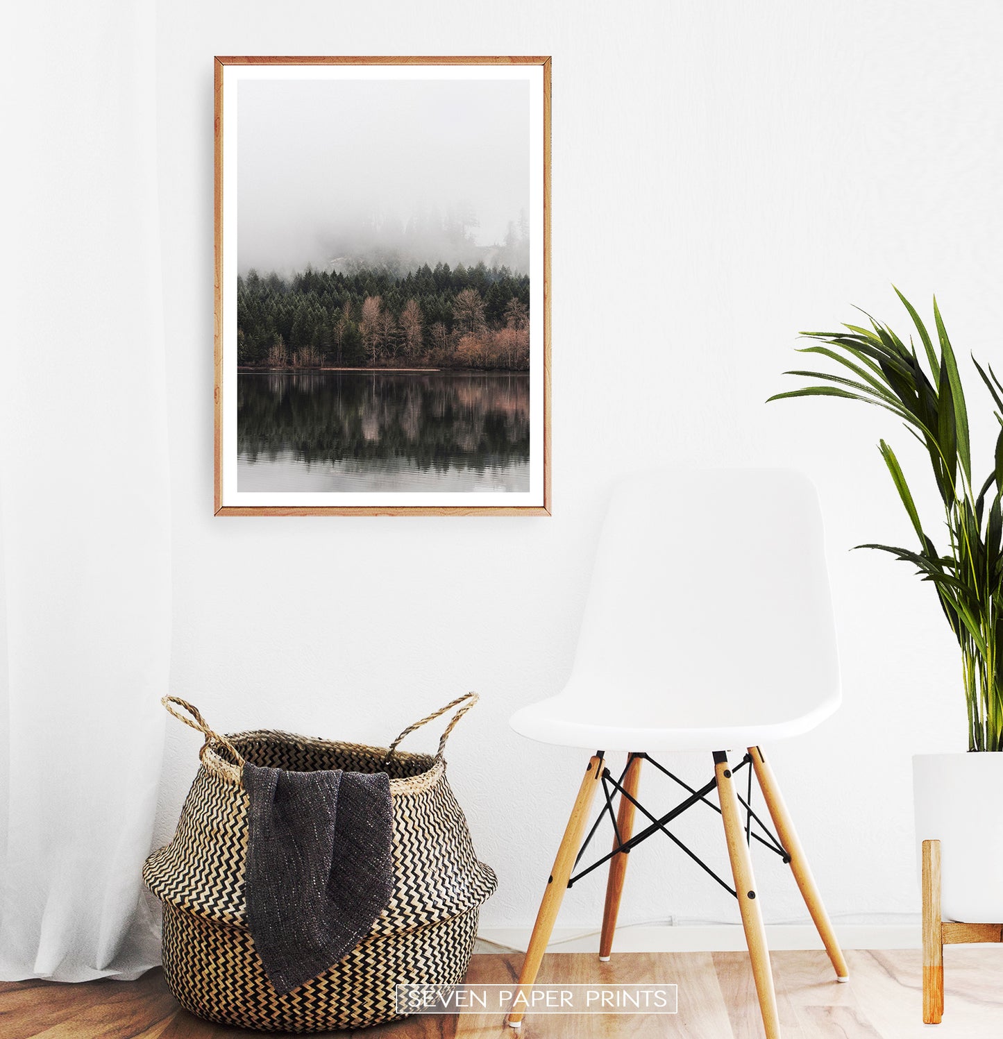 Wooden-framed In A White Room