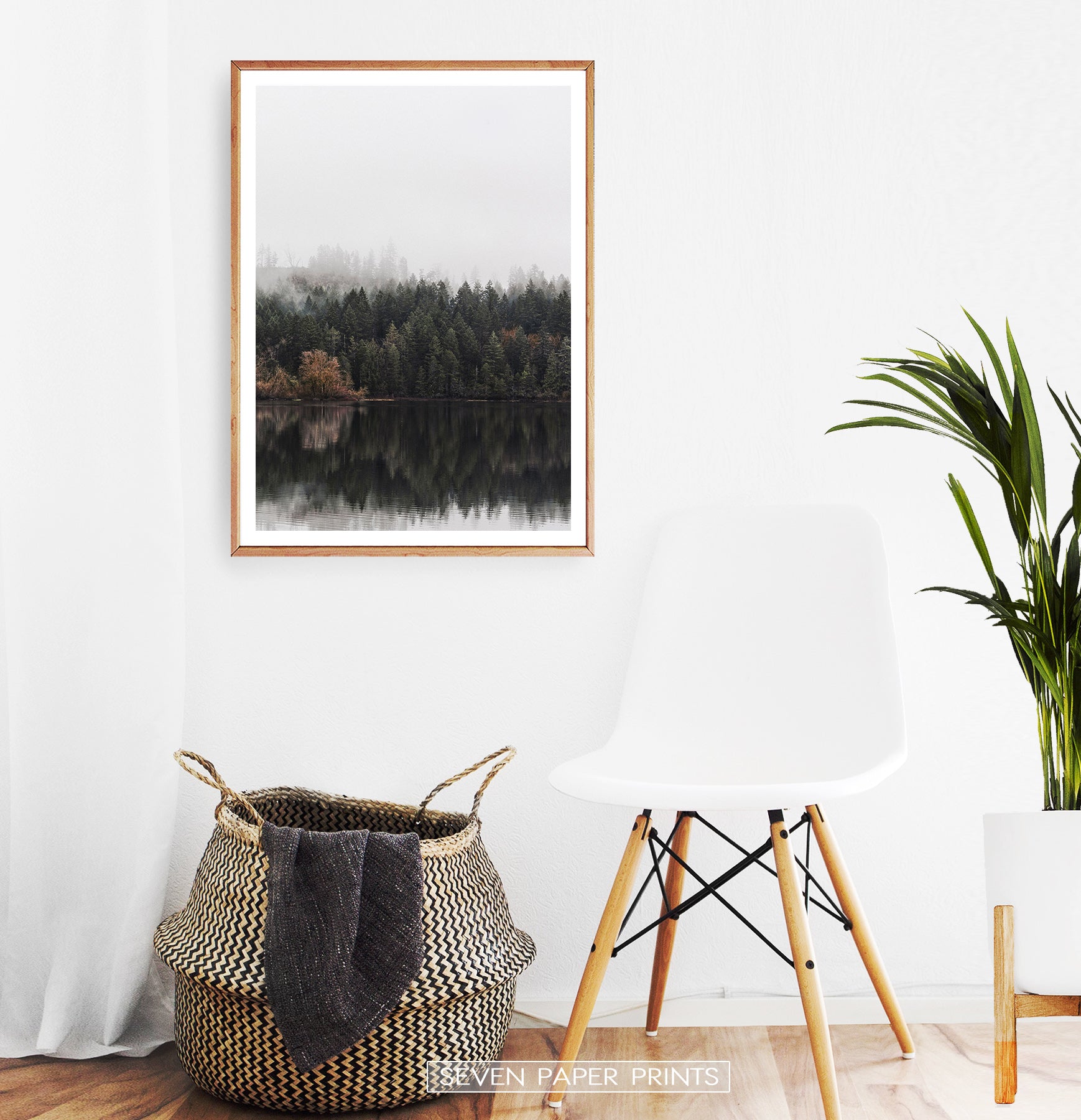 Wooden-framed In A White Room