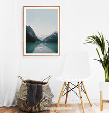 Load image into Gallery viewer, Beautiful Mountain Lake Louise Vivid Photo Art
