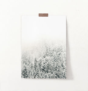 Snowy Branches Spruce Forest Photo Wall Art