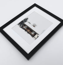 Load image into Gallery viewer, A photo print with a winter house
