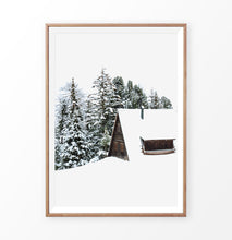 Load image into Gallery viewer, Snowy House In A Winter Forest Poster
