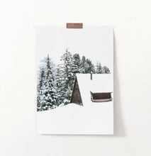 Load image into Gallery viewer, Snowy House In A Winter Forest Poster
