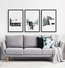 Load image into Gallery viewer, Three photo prints with winter landscapes 2
