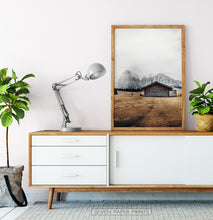 Load image into Gallery viewer, White-framed on a wooden and white cabinet
