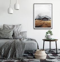 Load image into Gallery viewer, Black-framed in a white&amp;gray bedroom
