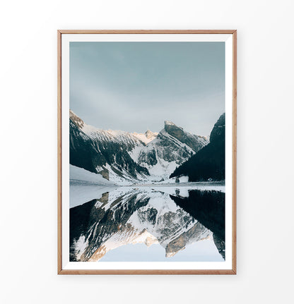 Wooden-framed photo print