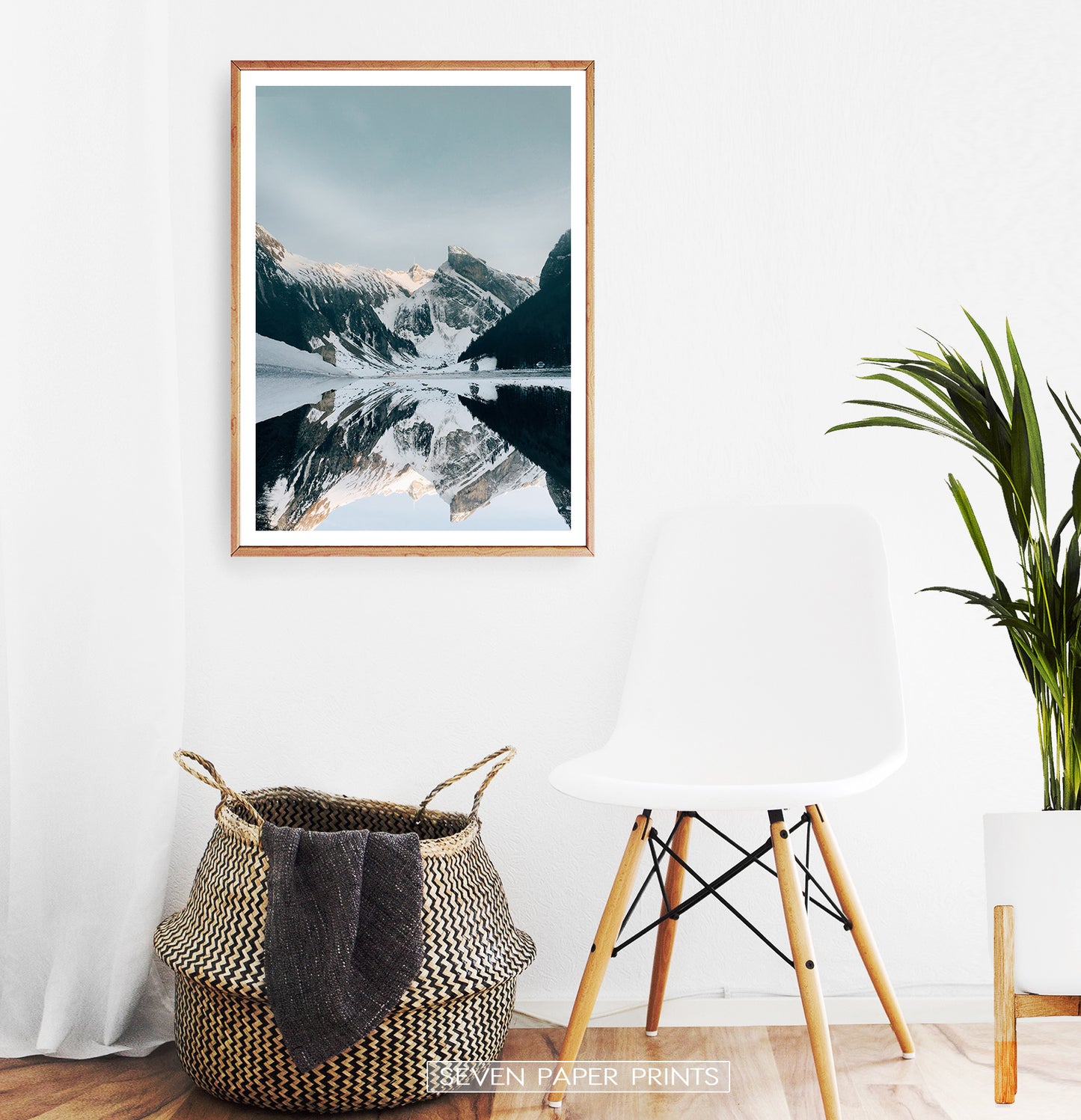 Wooden-framed In A White Room