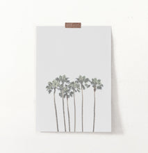 Load image into Gallery viewer, Gray Palm Trees Minimalist Wall Art
