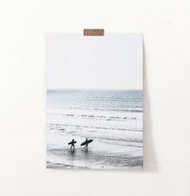 Load image into Gallery viewer, Surfers Walking on Seaside Print
