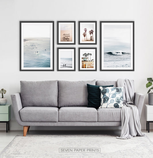 Surfing Multi Piece Wall Decor | Ocean, Palms, Good Vibes