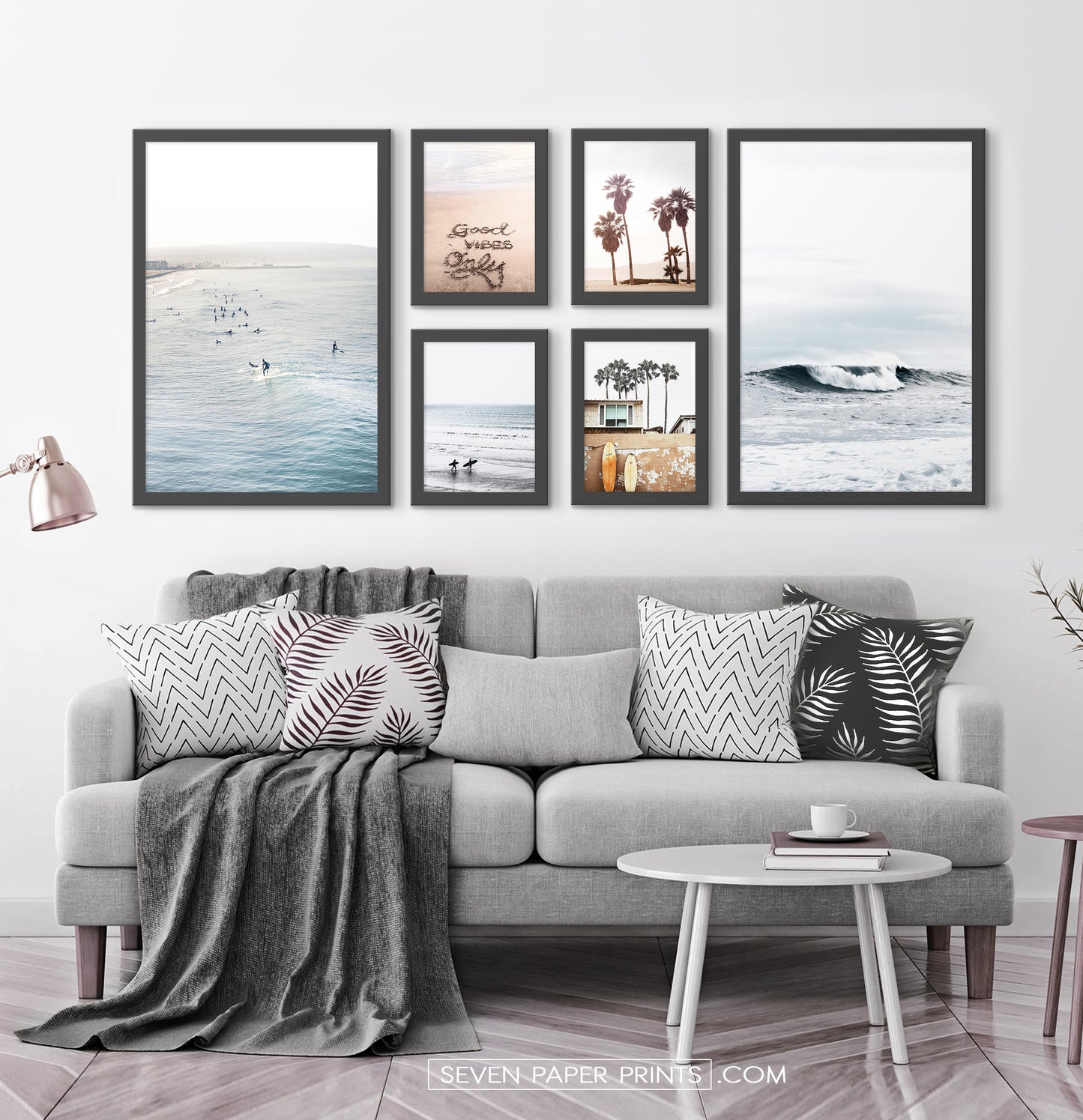 Surfing Multi Piece Wall Decor | Ocean, Palms, Good Vibes