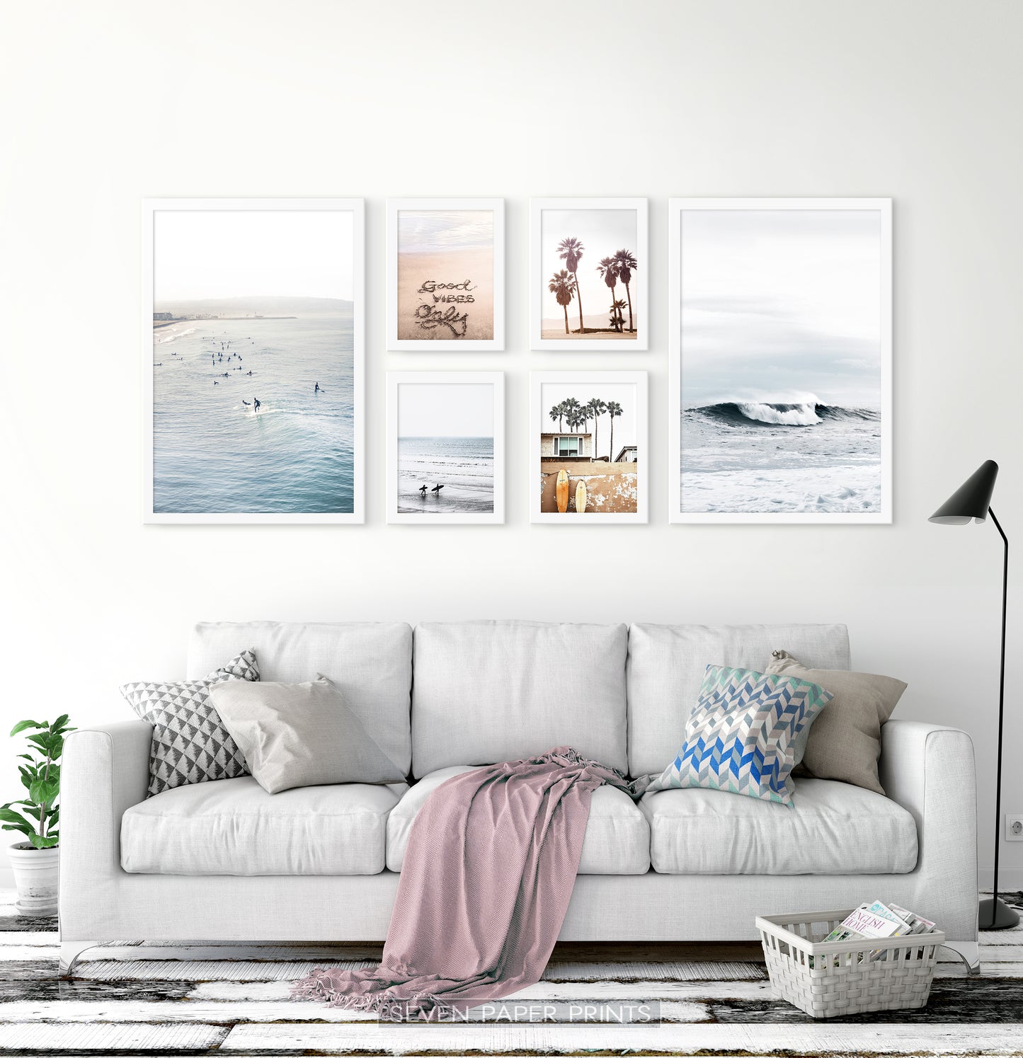 Surfing Multi Piece Wall Decor | Ocean, Palms, Good Vibes