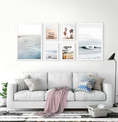 Surfing Multi Piece Wall Decor | Ocean, Palms, Good Vibes