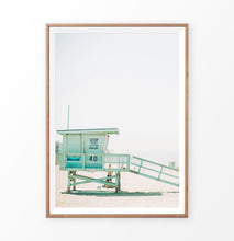 Load image into Gallery viewer, Pastel Beach Wall Decor with Lifeguard Tower
