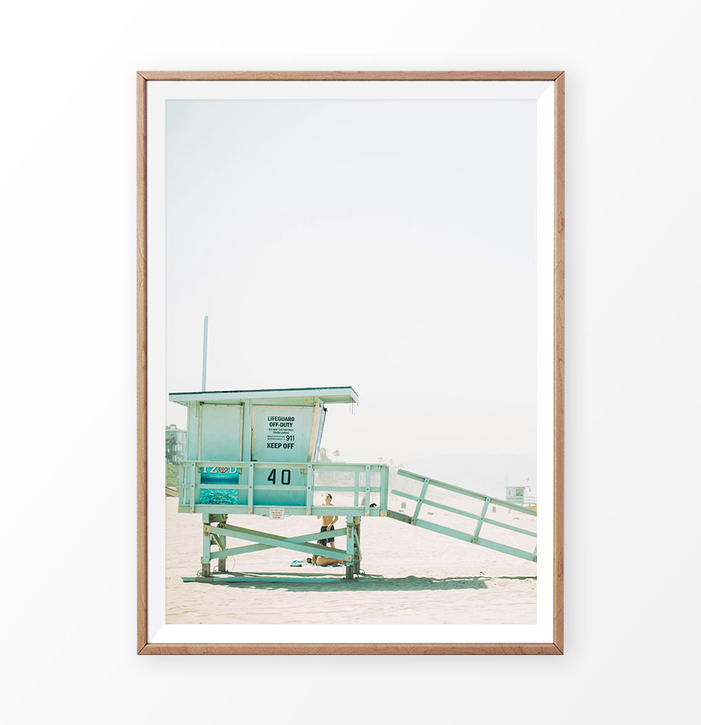 Lifeguard Tower Beach Wall Art | Summer Photography – Seven Paper Prints