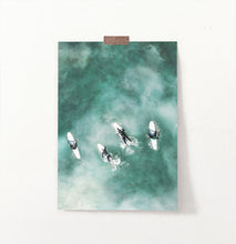 Load image into Gallery viewer, Turquoise Aerial Surfers Print
