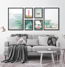 Load image into Gallery viewer, California Coastal Wall Art Set of 6 Framed Prints | Ocean
