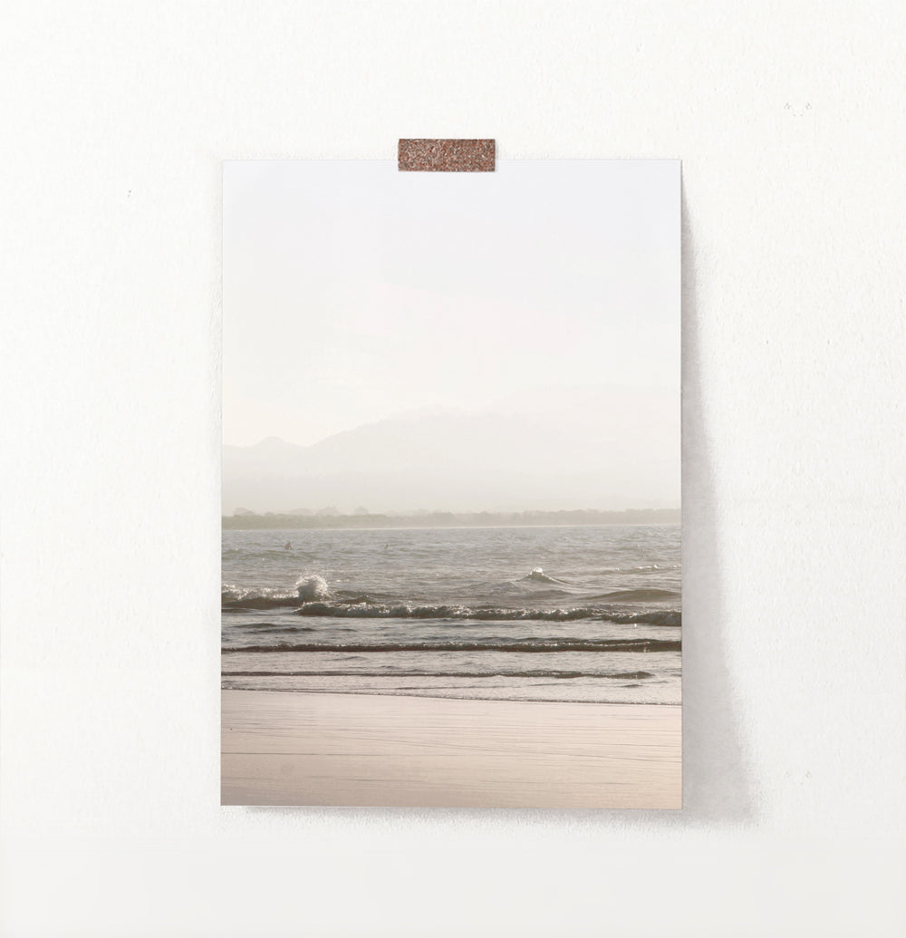 Beach Waves with Sunshine Wall Art