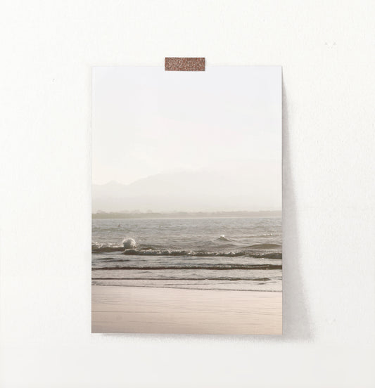 Beach Waves with Sunshine Wall Art