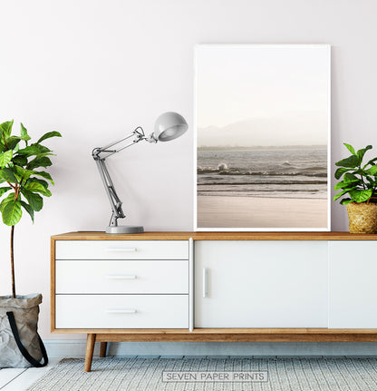 Beach Waves with Sunshine Wall Art