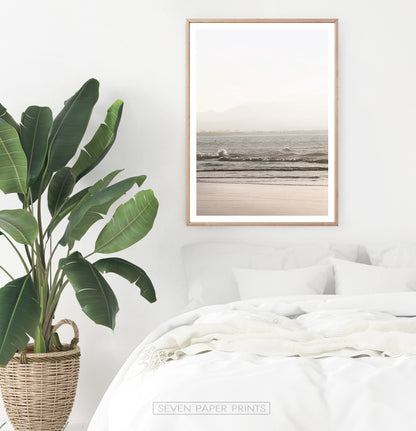 Beach Waves with Sunshine Wall Art
