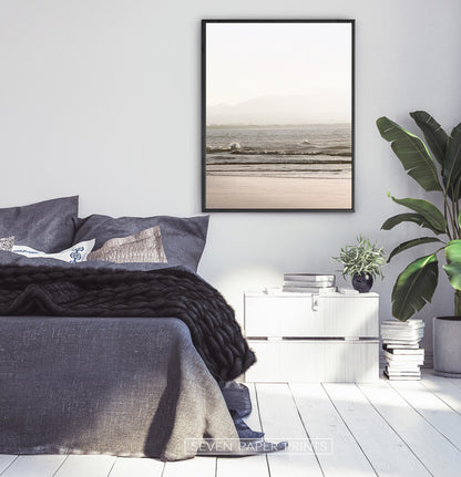 Beach Waves with Sunshine Wall Art