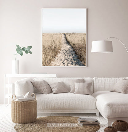 Sandy Beach Walkway Print