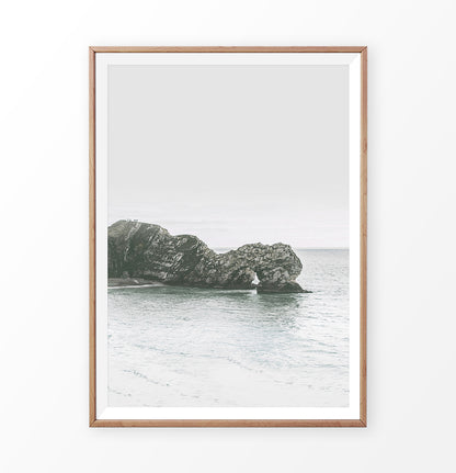 Rock in the Ocean Waves California