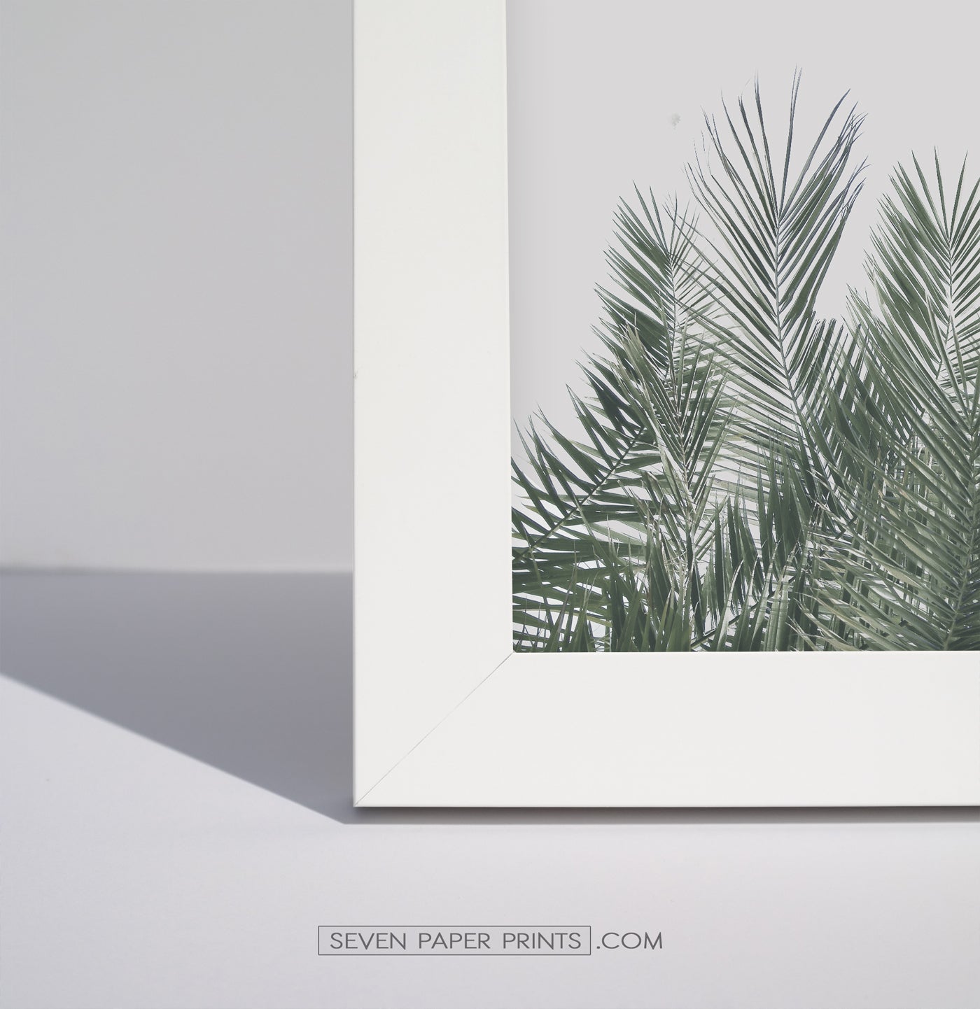 A corner of a white frame