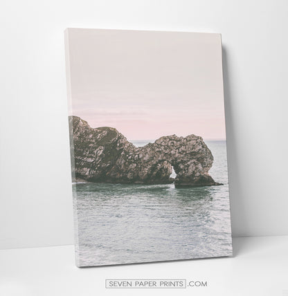 Pink beach wall decor. Set of 3 canvases #191