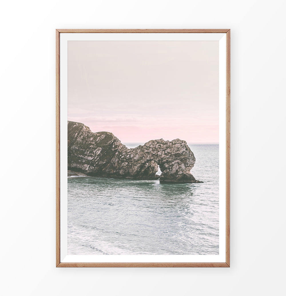 Pink Sunset in the Ocean