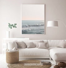Load image into Gallery viewer, California Ocean Waves Sunset Print

