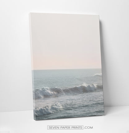 Pink beach wall decor. Set of 3 canvases #191