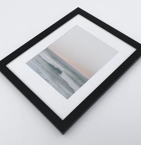 Ocean Against Light Pink Sky 3 Pieces Framed Gallery Wall