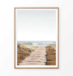 Pathway Photography Ocean Beach Print