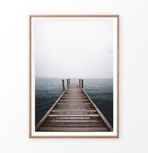 Load image into Gallery viewer, Wooden Pier and Cloudy Sea
