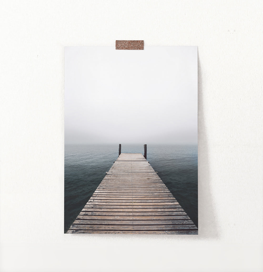 Wooden Jetty Ocean Pier Wall Art