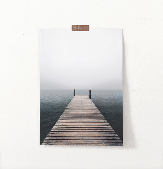 Wooden Jetty Ocean Pier Wall Art