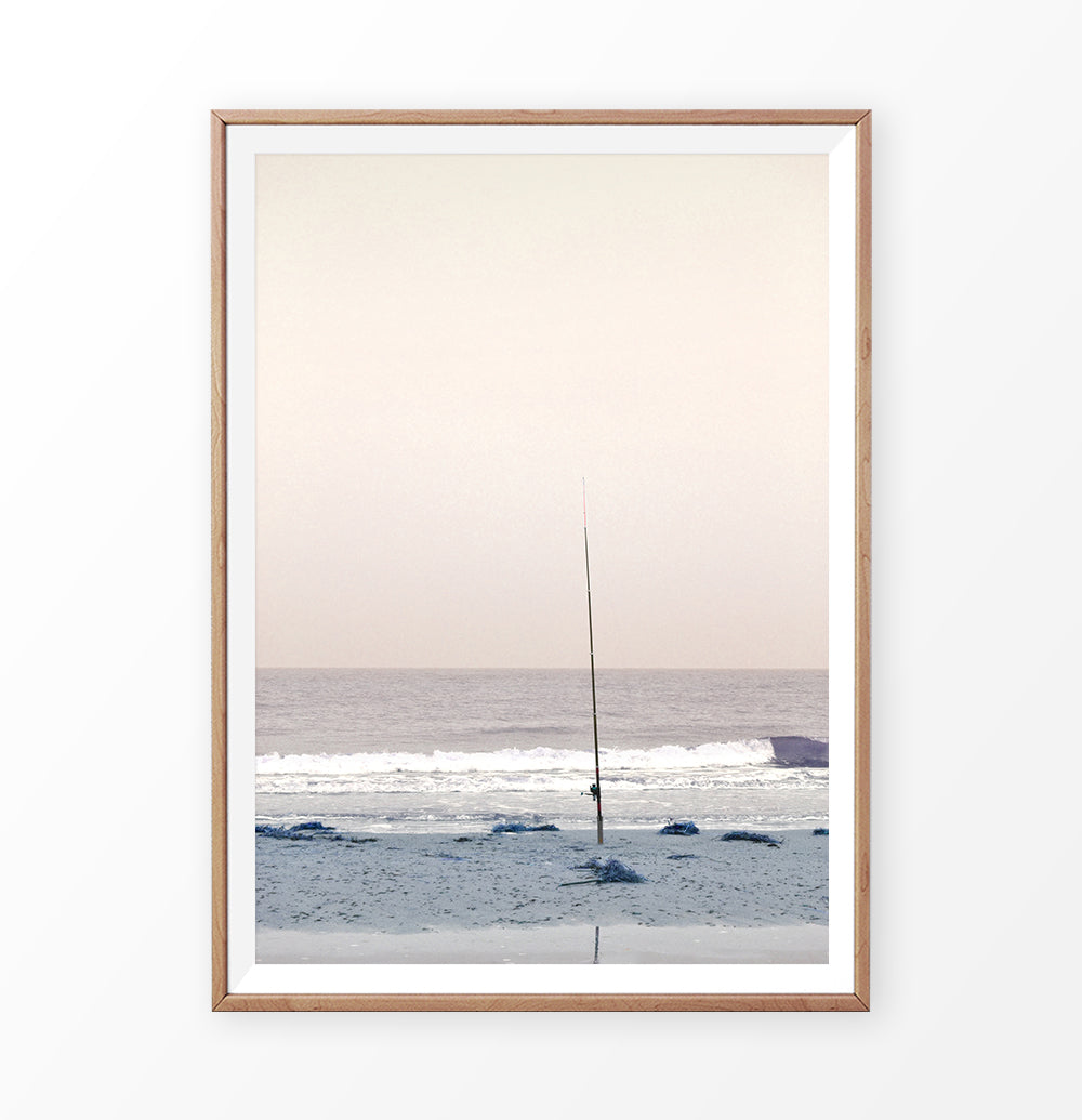 Ocean Fishing Photography on Sunset