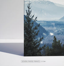 Load image into Gallery viewer, Blue forest in the mountains landscape. 3 piece canvas #208
