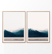 Load image into Gallery viewer, Mountain diptych. Set of 2 nordic nature prints
