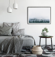 Load image into Gallery viewer, Misty Fir Forest Canadian Natural Wall Art
