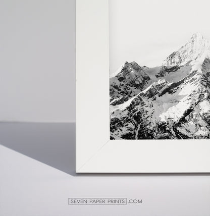 A corner of a white frame