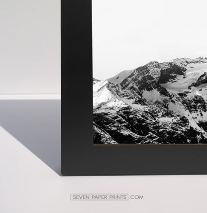 A corner of a black frame