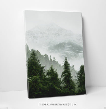 Green forest set of 3 canvas wall art #218