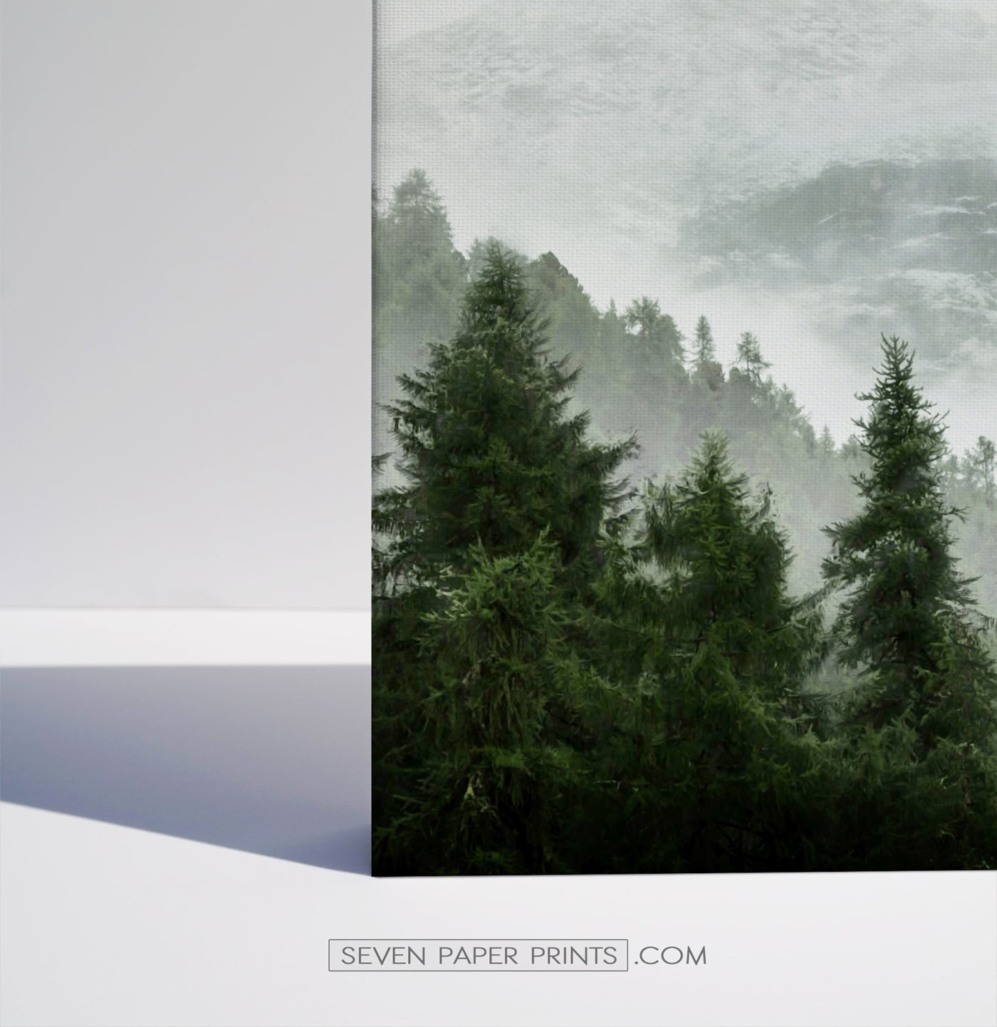 Green forest set of 3 canvas wall art #218