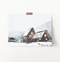 Load image into Gallery viewer, Wall art with wonderful snowy cabins
