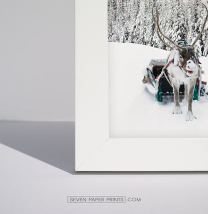 A corner of a white frame